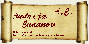 Andreja Čudanov vizit kartica